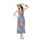 Vestido estampado de verão