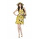 Vestido de chiffon estampado
